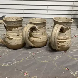 OF THREE STONEWARE