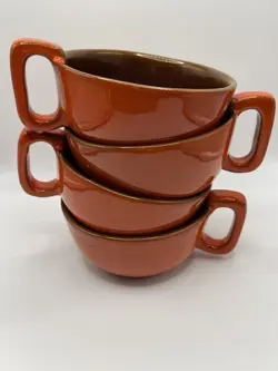 BOWL MUGS W/BROWN