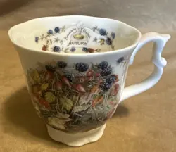 ROYAL DOULTON BRAMBLY HEDGE COLLECTION AUTUMN BEAKER COFFEE TEA CUP 1983 VINTAGE