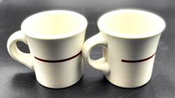 MUG WHITE RED
