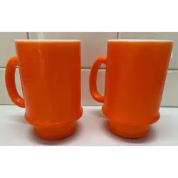 ORANGE HAZEL-ATLAS MUGS