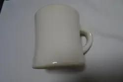 VINTAGE VICTOR IVORY HEAVY RESTAURANT DINER MUGS SET OF 3