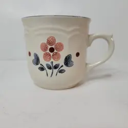 VINTAGE CUMBERLAND STONEWARE BRAMBLEBERRY COFFEE CUPS MUGS JAPAN