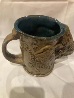 VINTAGE 71 RUMPH REPUBLICAN ELEPHANT HEAD MUG - TIED UP DONKEY INSIDE