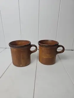 SET OF 2 VINTAGE MCCOY CANYON MESA COFFEE MUGS 1412
