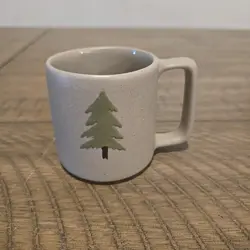 VINTAGE PIGEON FORGE POTTERY TENNESSEE PINE CHRISTMAS TREE COFFEE MUG CUP 3