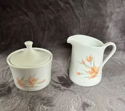 BOWL PEACH FLORAL