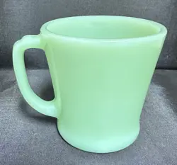 VINTAGE FIRE KING JADITE GREEN COFFEE MUG
