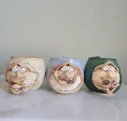 FACE POTTERY CLAY