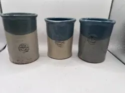 SET OF (3) VINTAGE FLAGG POTTERY MUGS
