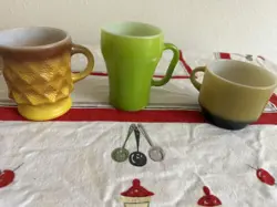 VINTAGE FIRE KING MUGS