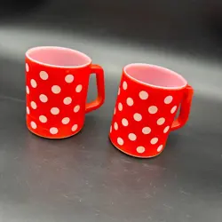 GLASS RED POLKA