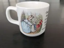 VTG WEDGWOOD OF ETRURIA & BARLASTON PETER RABBIT MUG ENGLAND BEATRIX POTTER