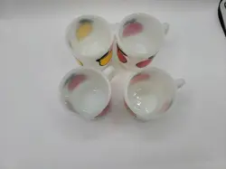 GLASS FRUIT MUGS