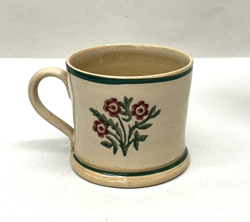 VINTAGE NICHOLAS MOSSE HANDMADE IRISH POTTERY FLORAL 3 MUG COFFEE CUP