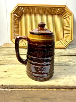 STONEWARE STEIN WITH