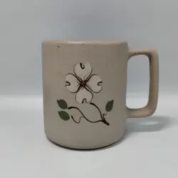 VINTAGE PIGEON FORGE POTTERY DOGWOOD FLOWER COFFEE CUP MUG