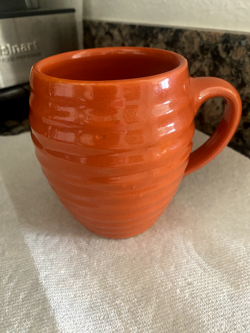 POTTERY ORANGE RINGWARE