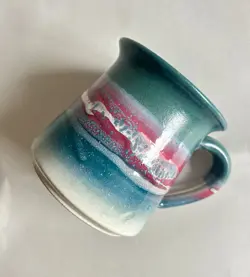 VINTAGE 14-OZ MARK HUDAK STUDIO ART POTTERY MUG