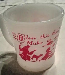 GLASS PRAYER MUG