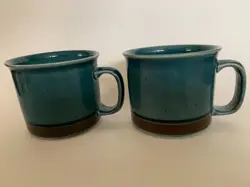 2 ARABIA FINLAND ULLA PROCOPE MERI FLAT CUP MUG LARGE 3.25