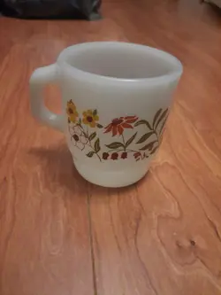 GLASS MUG FLOWERS