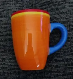 VINTAGE DANSK COFFEE MUG CARIBE BAHAMA BLUE COFFEE CUP HAND PAINTED VINTAGE C