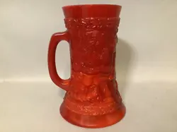 VINTAGE FENTON BICENTENNIAL 1776 -1976 PATRIOT RED STEIN