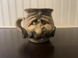 MUSTACHE STONEWARE MUG