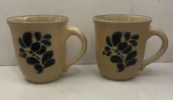 FLORAL TAN STONEWARE
