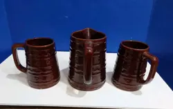 STONEWARE PITCHER AND