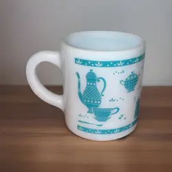 GLASS TURQUOISE WHITE