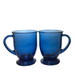 TWO COBALT BLUE