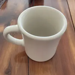 COFFEE MUG CUP HEAVY DINER RESTAURANT WARE CREAM VINTAGE