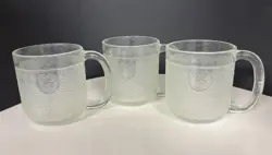3 - VINTAGE IITTALA KROUVI BEER GLASS MUG 50 CL, CLEAR MUG FINLAND