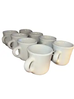 VINTAGE TEPCO COFFEE TEA MUG SET OF 8, RESTAURANT WARE
