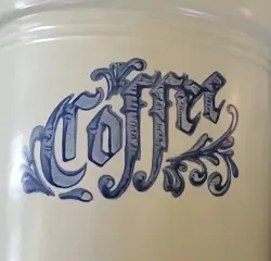 STONEWARE COFFEE CANISTER
