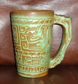 GREEN GLAZE MUG