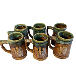 MUG SET BROWN