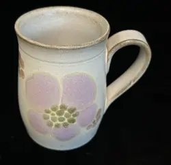 DENBY GYPSY POTTERY MUG PINK VINTAGE 1970S RETRO LANGLEY ENGLAND EUC