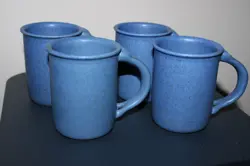 POTTERS BLUE MUGS