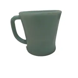 VTG FIRE-KING OVEN WARE DELPHITE LIGHT BLUE MILK GLASS D-HANDLE MUG CUP