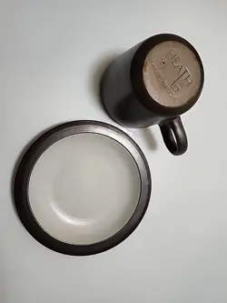 SAUCER CREAM/BROWN VINTAGE