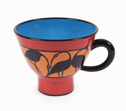 ELISABETH MAURLAND CERAMIC CUP STUDIO POTTERY SMALL COFFEE TEA MUG VINTAGE