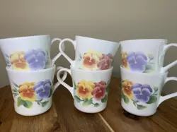 PANSY COFFEE MUGS