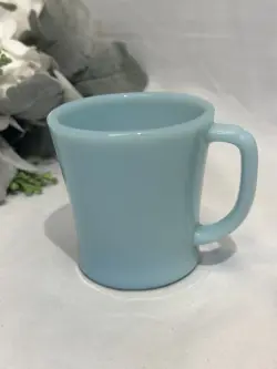 BLUE MILK GLASS
