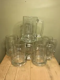 GLASS HANDLED BEER