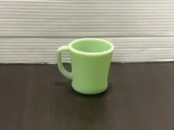 VINTAGE OVEN WARE FIRE KING JADEITE D HANDLE COFFEE MUG