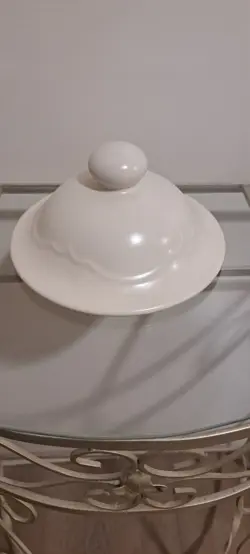 VINTAGE PFALTZGRAFF TEA ROSE CANISTER LID.