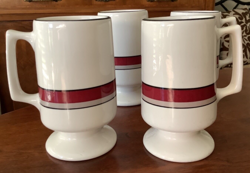 STRIPED FOOTED MUGS